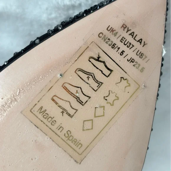 TED BAKER LONDON Ryalay Pointed Toe Diamante Crystal High Heel Pumps--6.5 - Picture 11 of 14